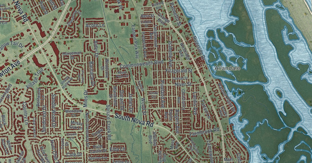 Map of Port Orange, Florida