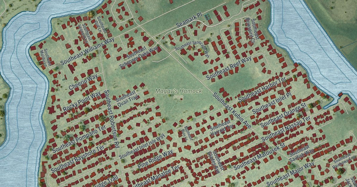 Map of Port Salerno, Florida