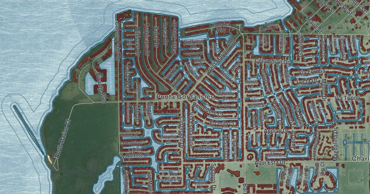 Map of Punta Gorda, Florida