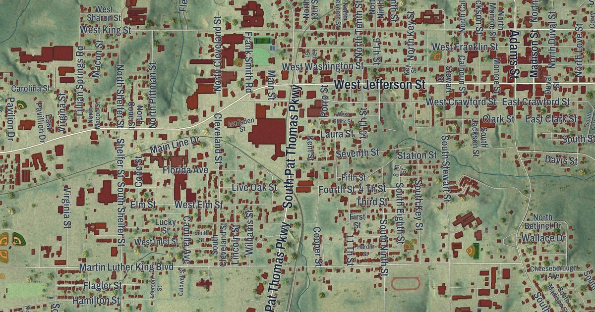 Map of Quincy, Florida