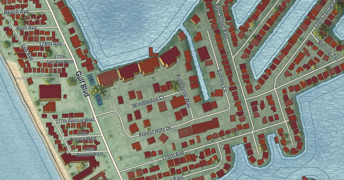 Map of Redington Shores, Florida
