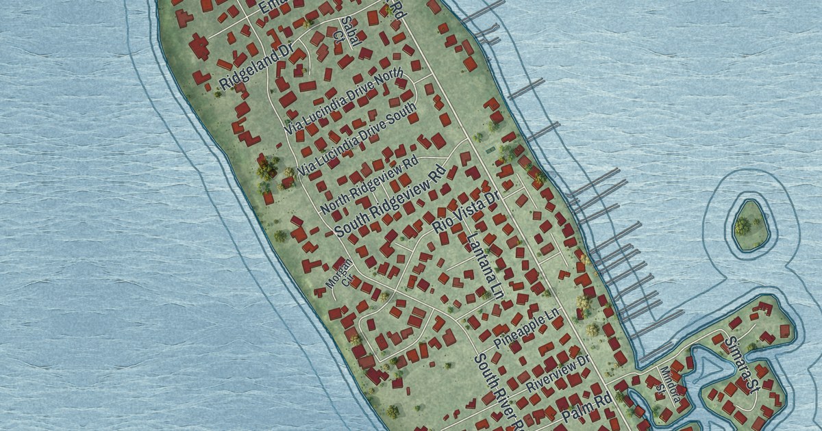 Map of Sewall’s Point, Florida