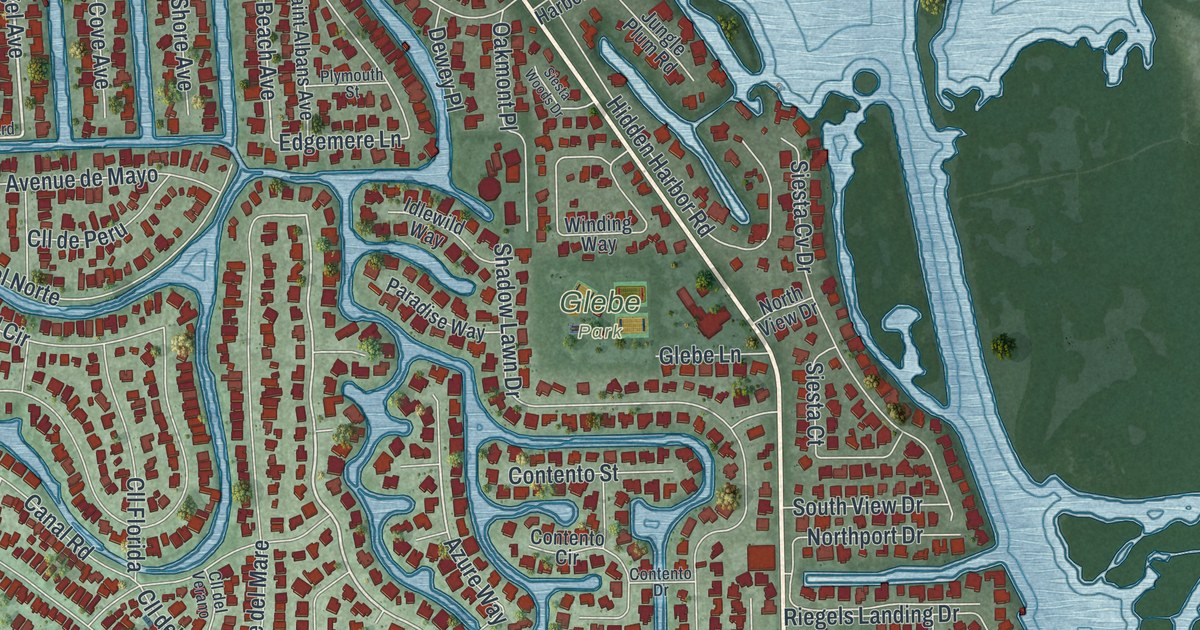 Map of Siesta Key, Florida