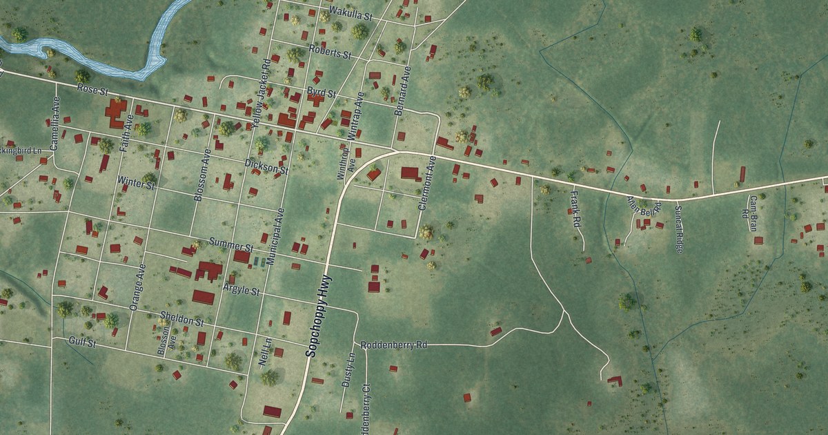 Map of Sopchoppy, Florida