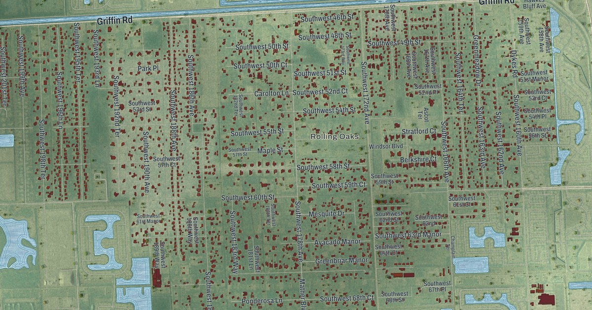 Map of Southwest Ranches, Florida