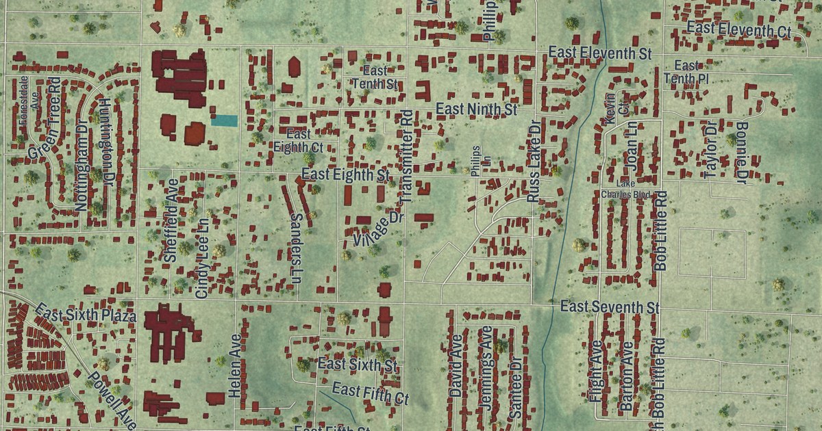 Map of Springfield, Florida