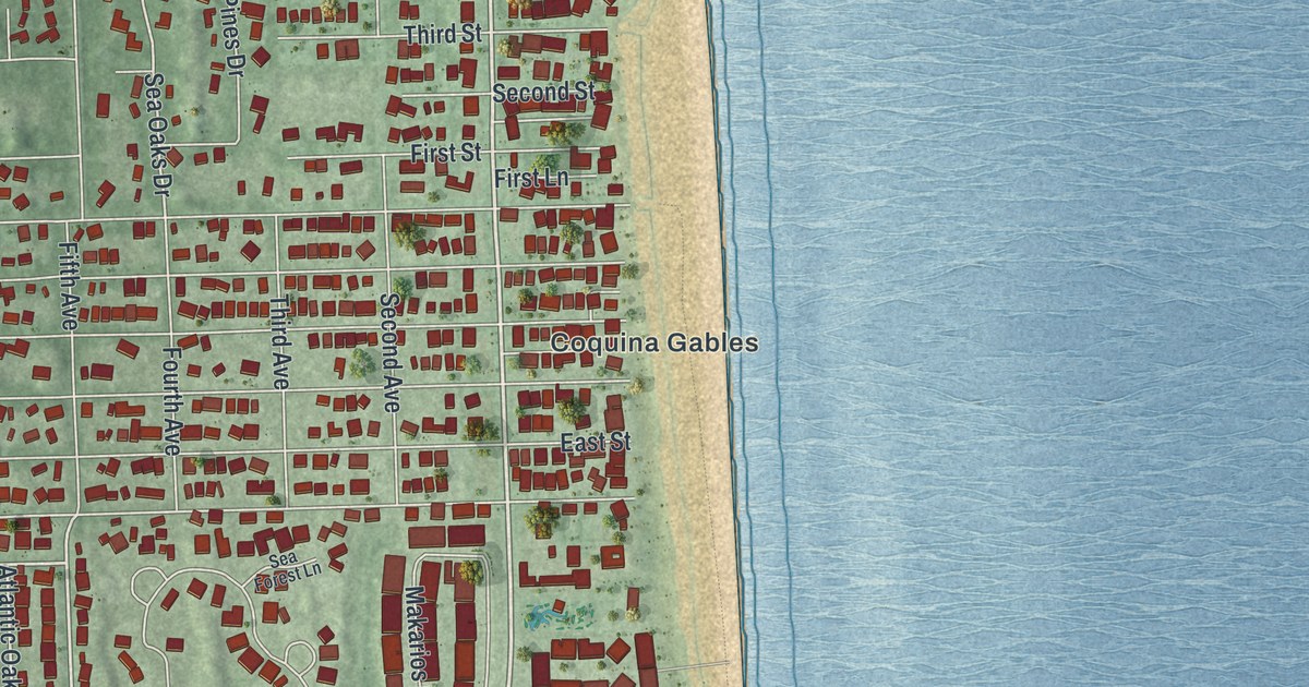 Map of St. Augustine Beach, Florida