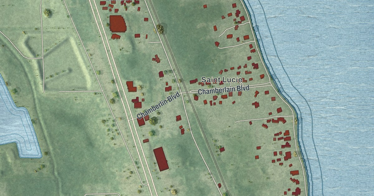 Map of St. Lucie Village, Florida