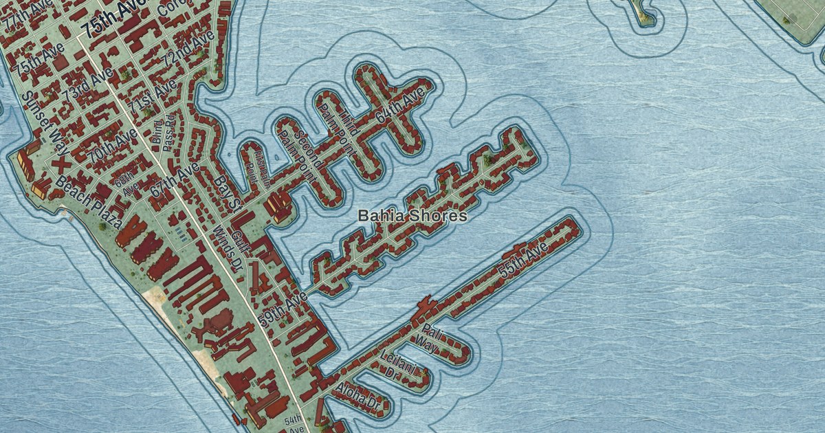 Map of St. Pete Beach, Florida