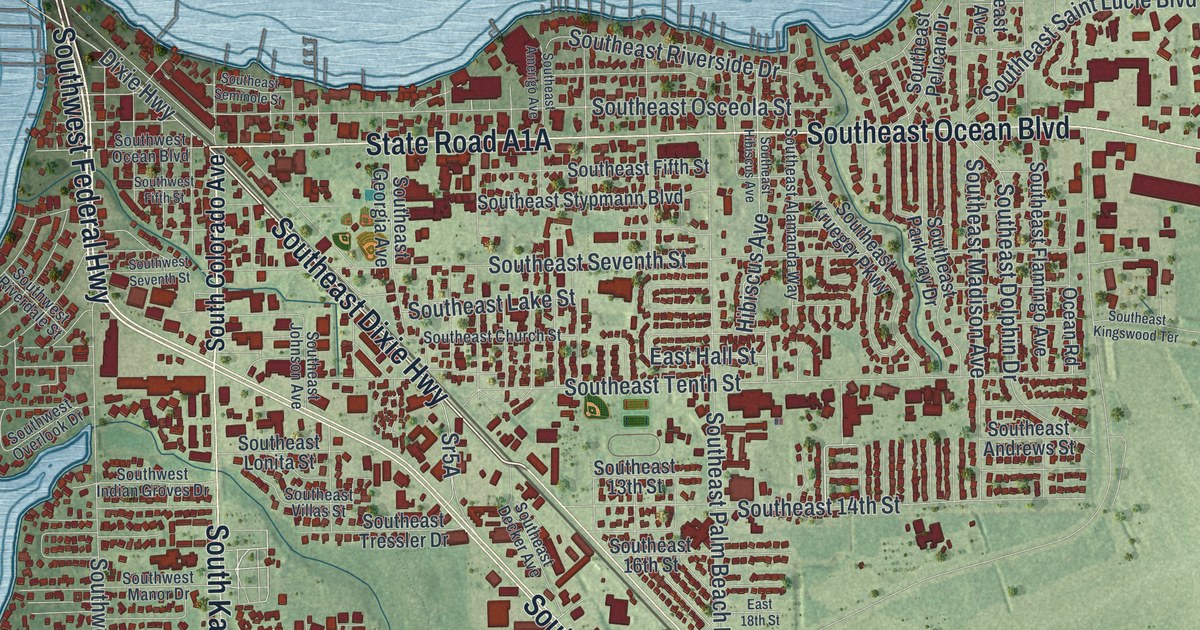 Map of Stuart, Florida