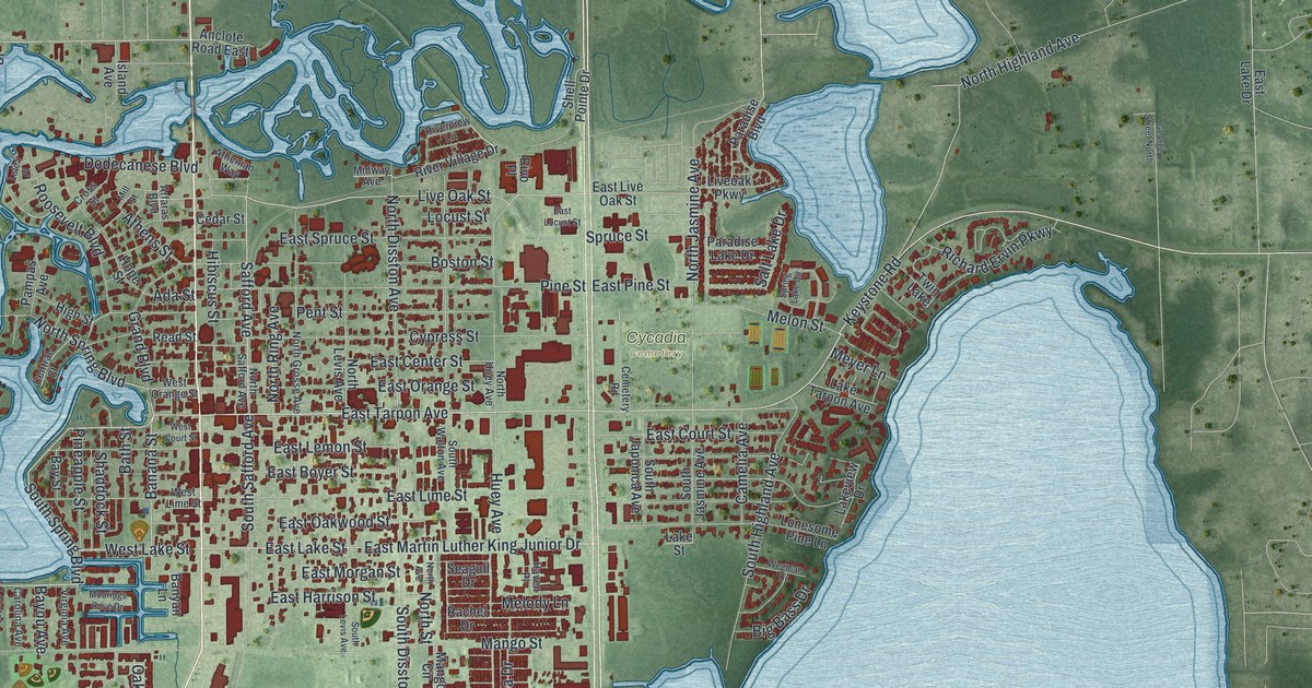 Map of Tarpon Springs, Florida