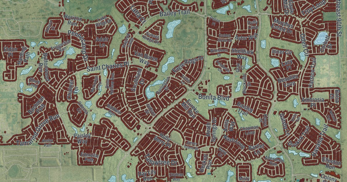 Map of The Villages, Florida