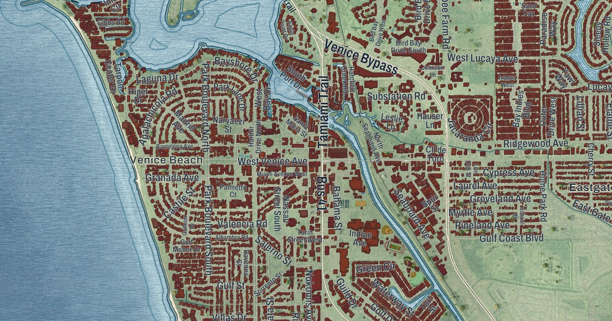 Map of Venice, Florida