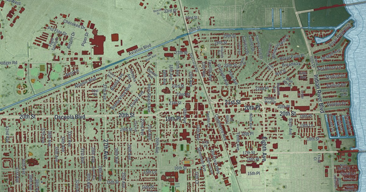 Map of Vero Beach, Florida
