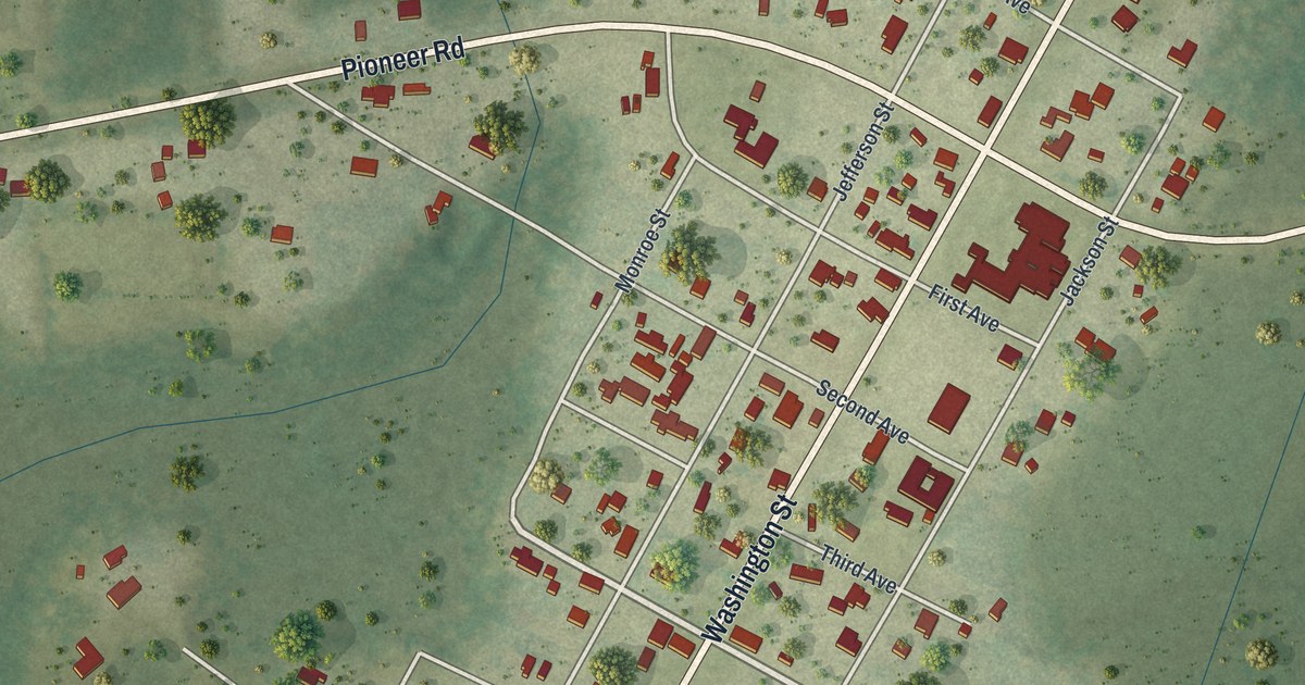 Map of Wausau, Florida