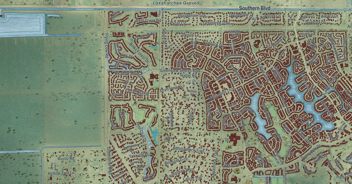 Map of Wellington, Florida