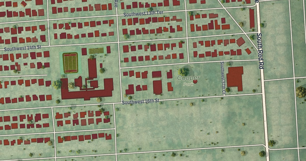 Map of West Miami, Florida