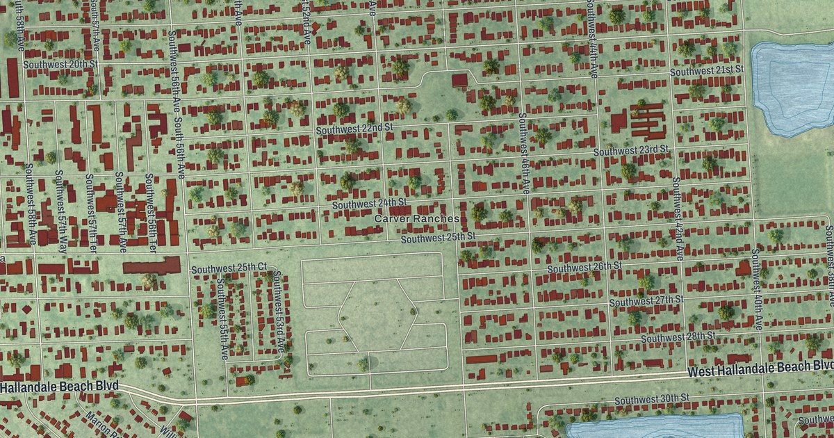 Map of West Park, Florida