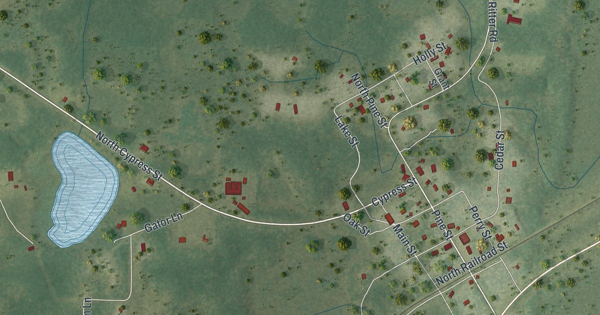 Map of Westville, Florida