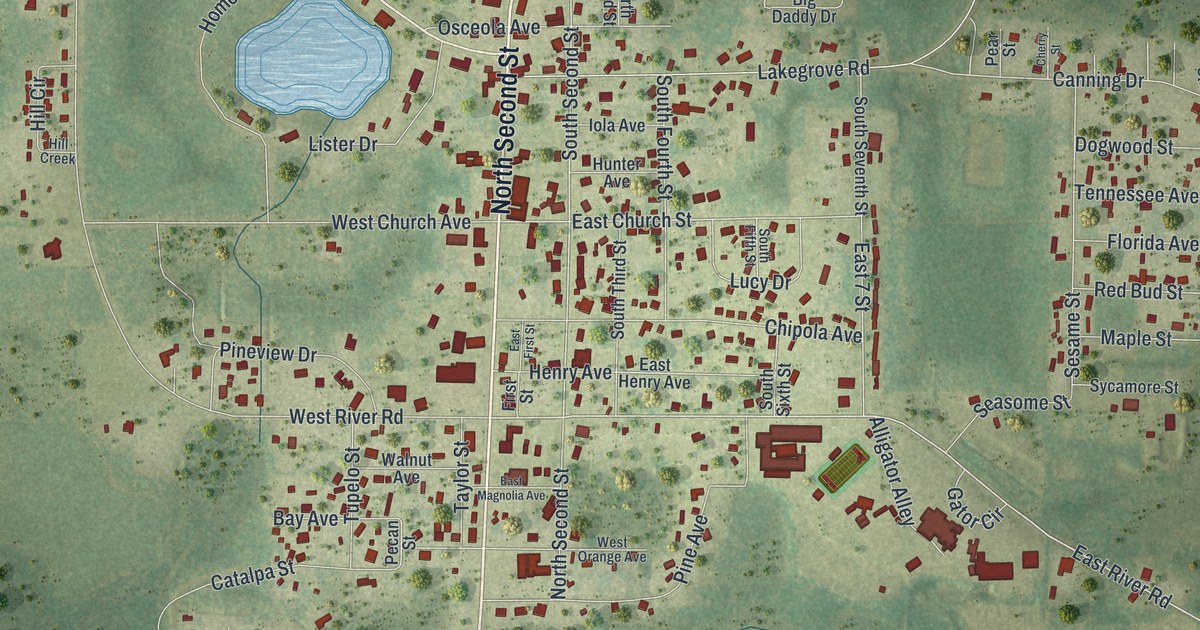 Map of Wewahitchka, Florida