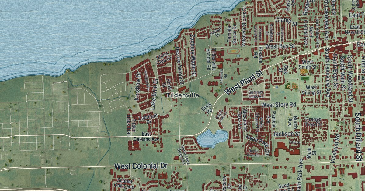 Map of Winter Garden, Florida