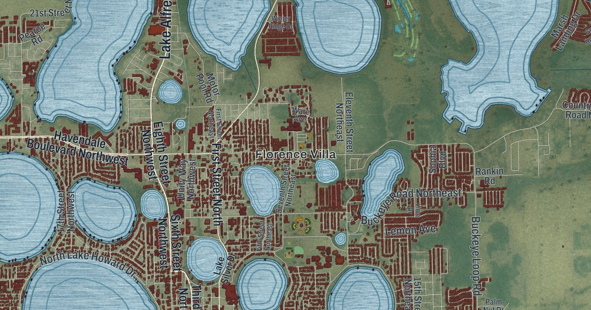 Map of Winter Haven, Florida