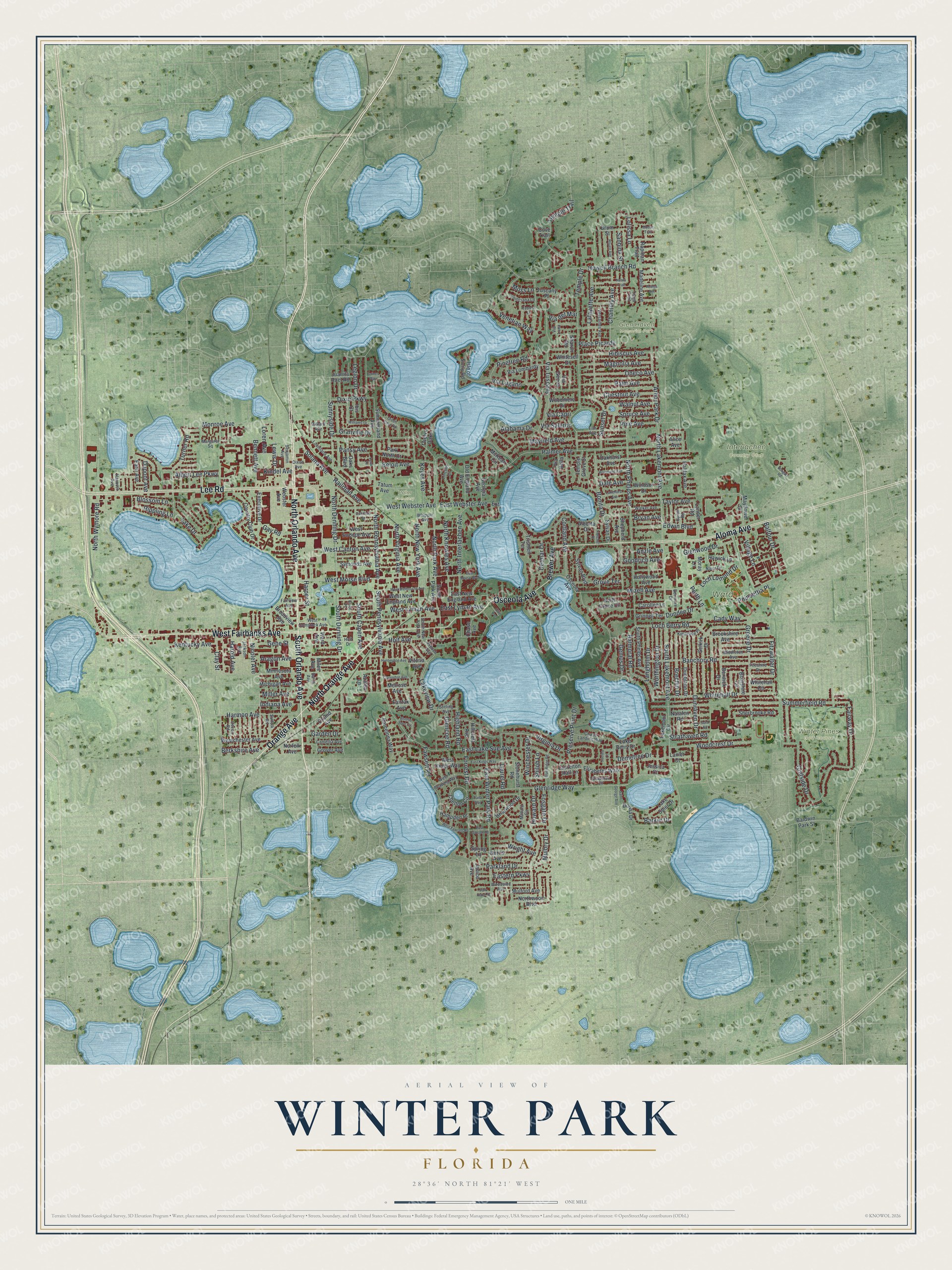 Watermarked full-map preview of Winter Park, Florida