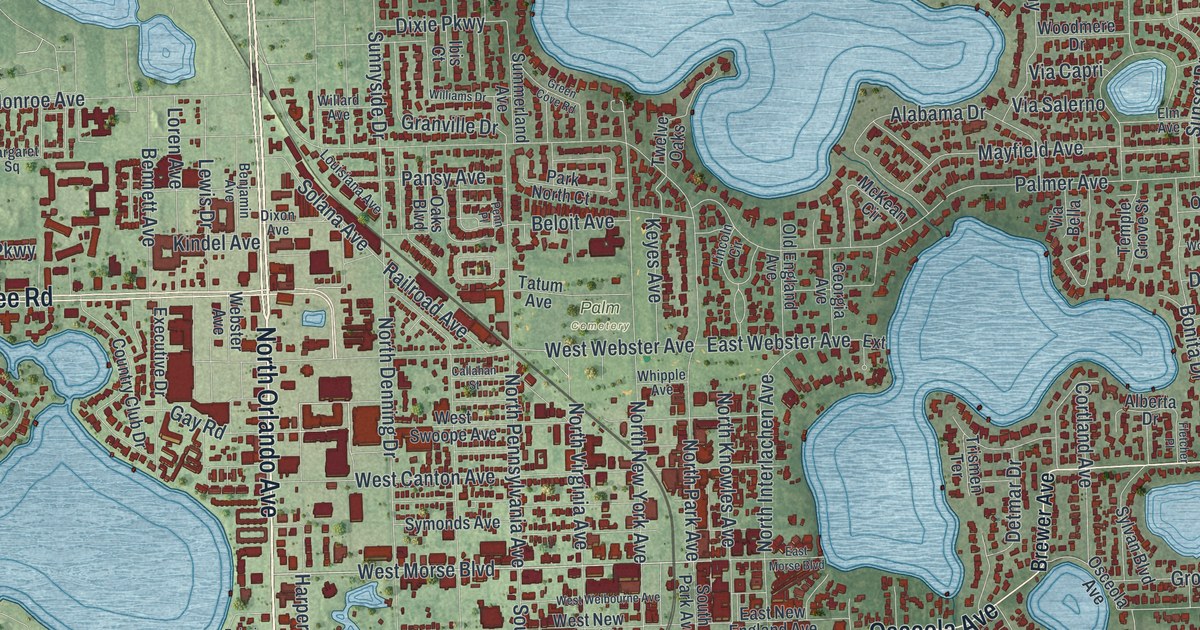 Map of Winter Park, Florida