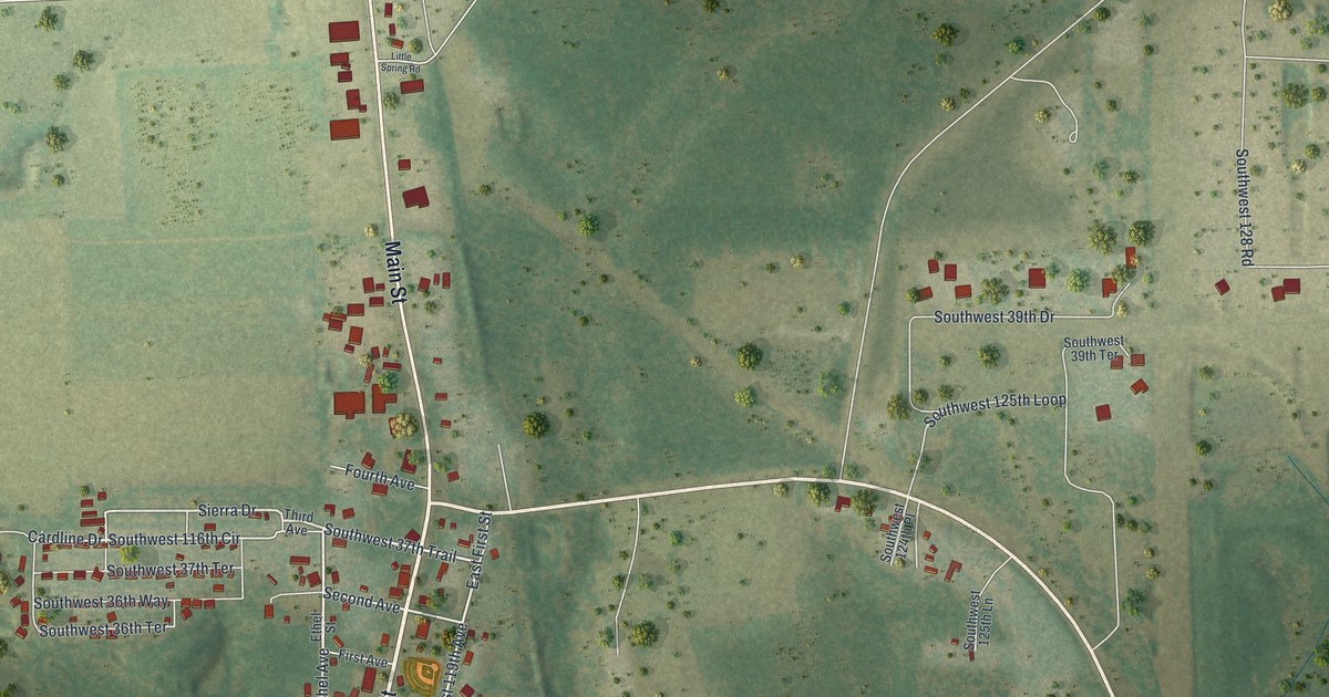 Map of Worthington Springs, Florida