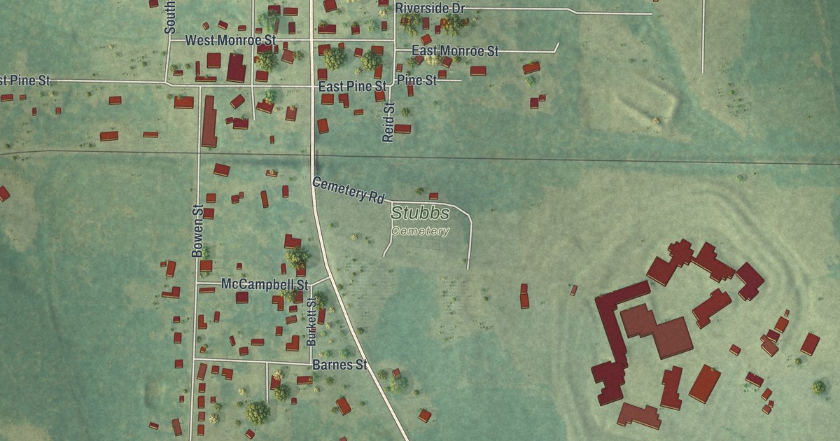 Map of Abbeville, Georgia