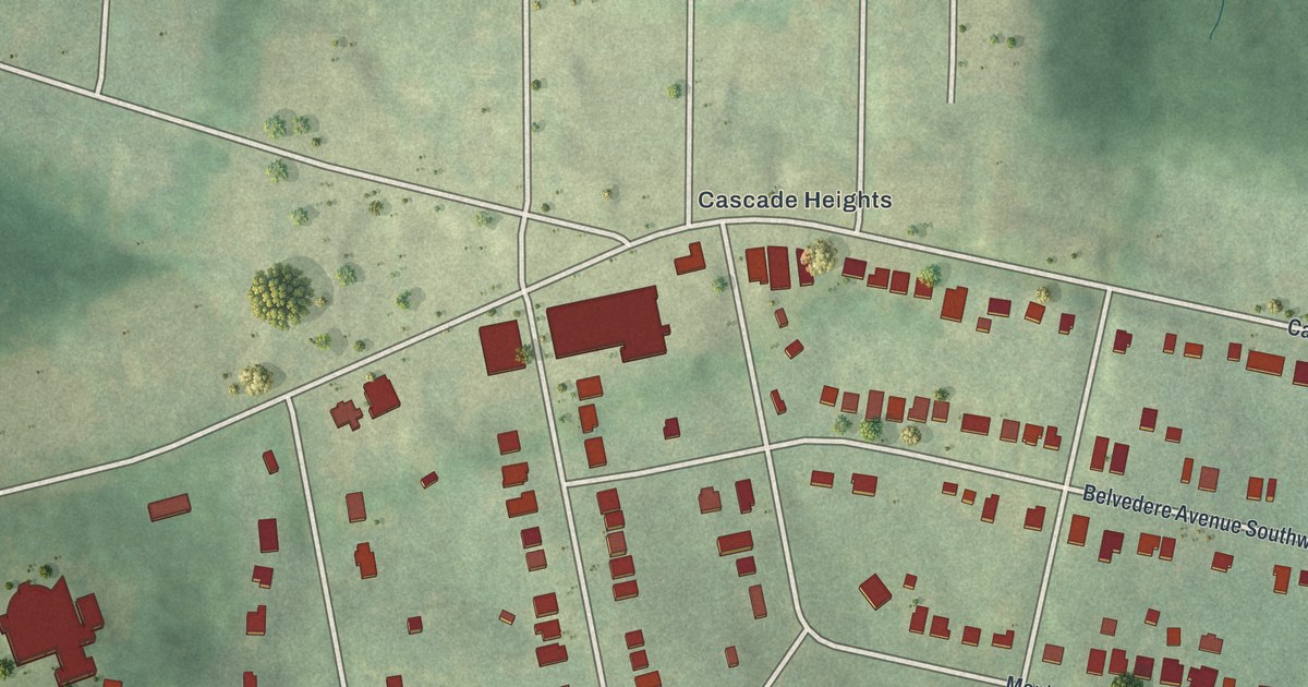 Map of Adams Park, Georgia