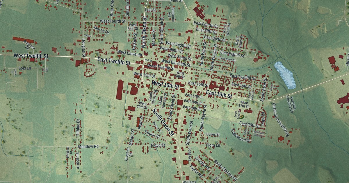 Map of Alma, Georgia
