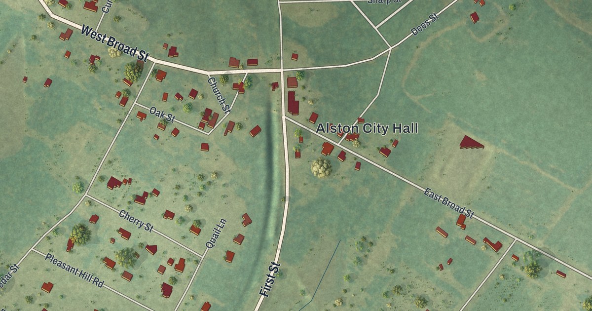 Map of Alston, Georgia