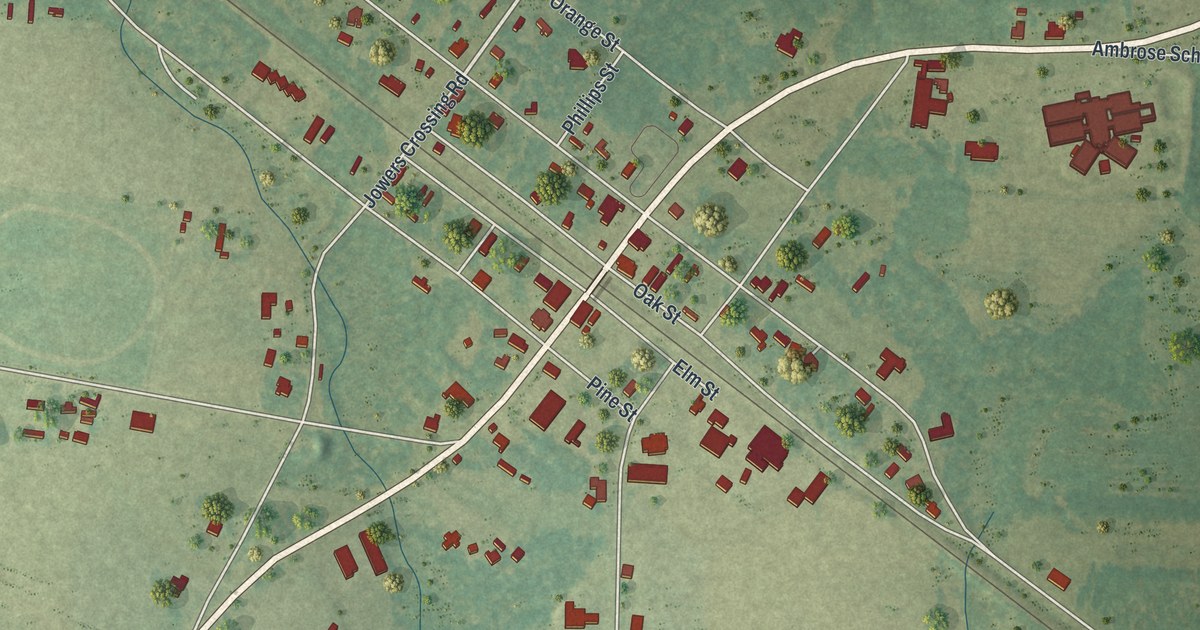 Map of Ambrose, Georgia