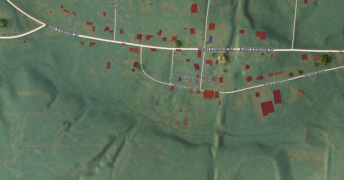 Map of Andersonville, Georgia