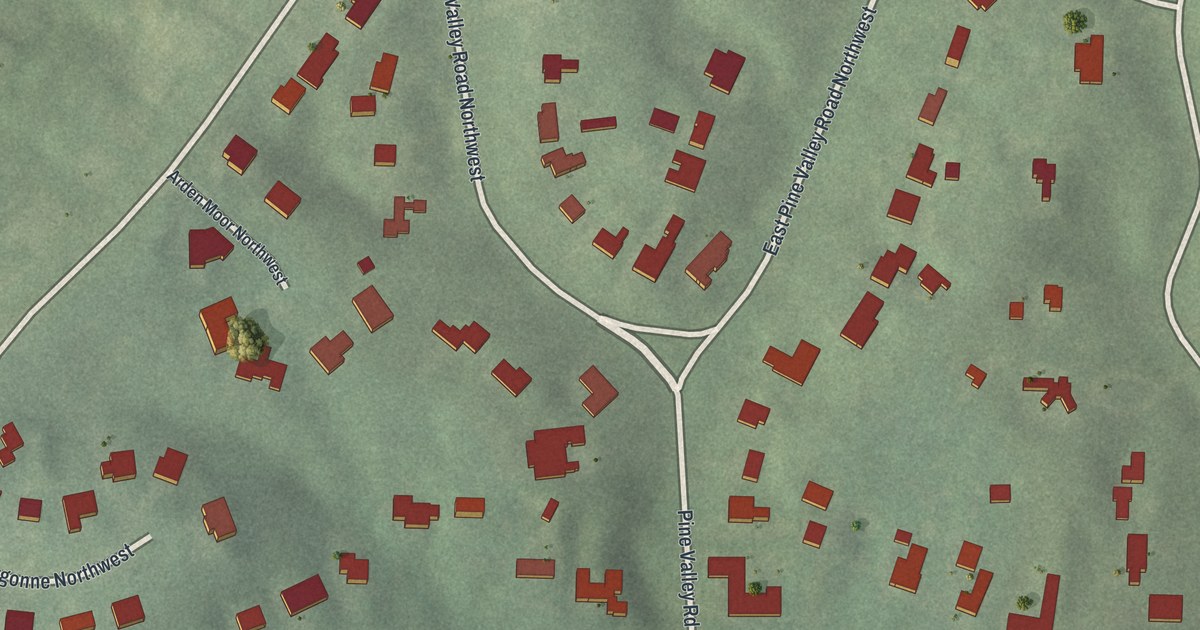 Map of Arden-Habersham, Georgia