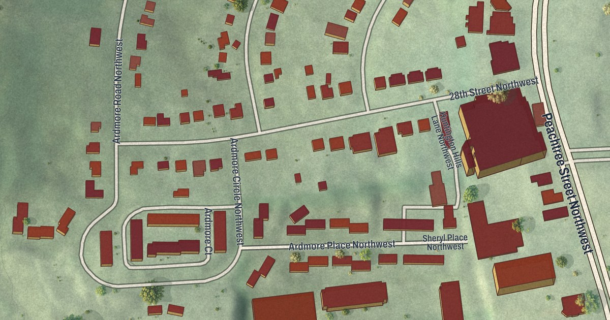 Map of Ardmore, Georgia