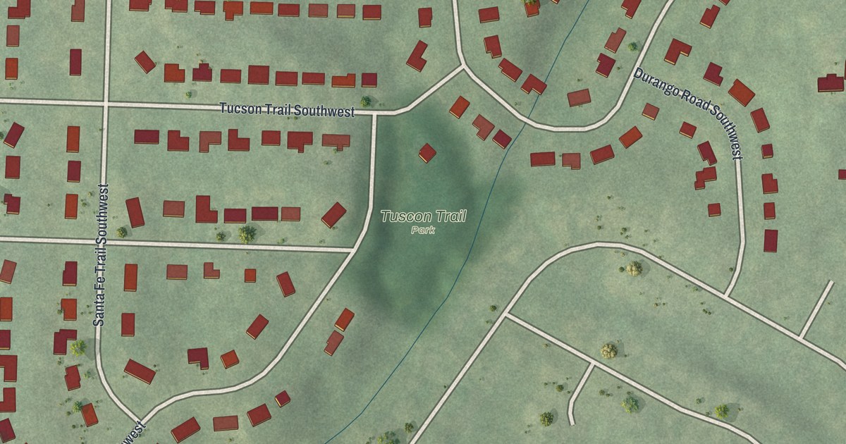 Map of Arlington Estates, Georgia