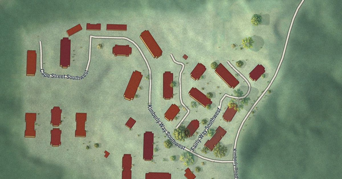Map of Ashley Courts, Georgia