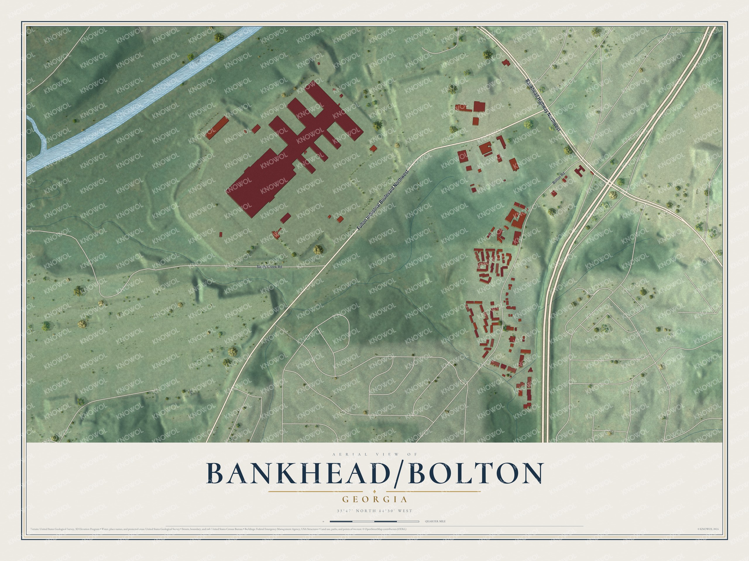 Watermarked full-map preview of Bankhead-Bolton, Georgia