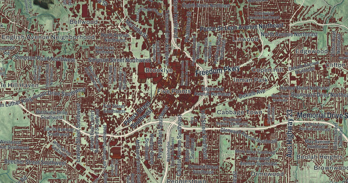 Map of Atlanta, Georgia