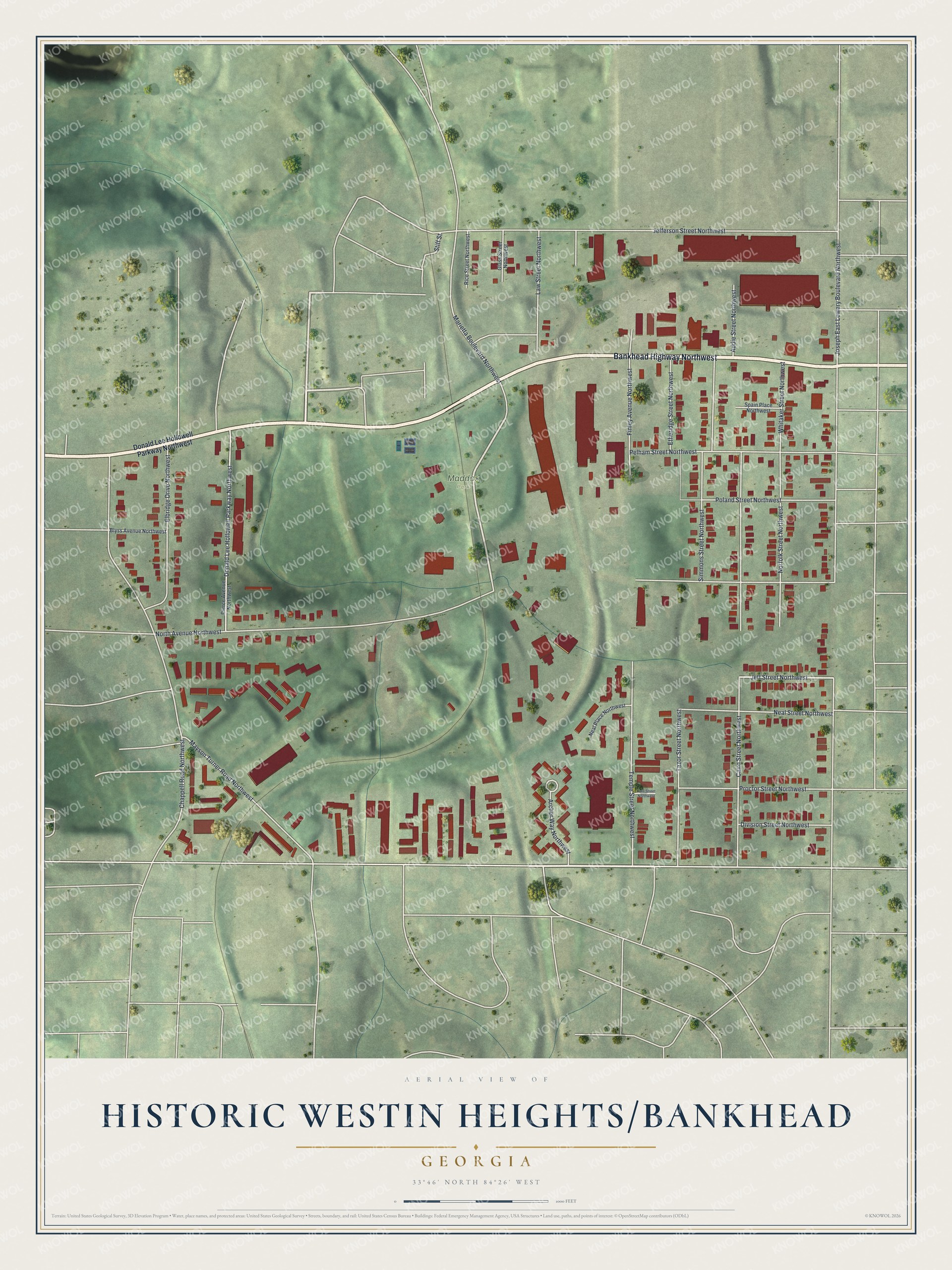 Watermarked full-map preview of Historic Westin Heights-Bankhead, Georgia