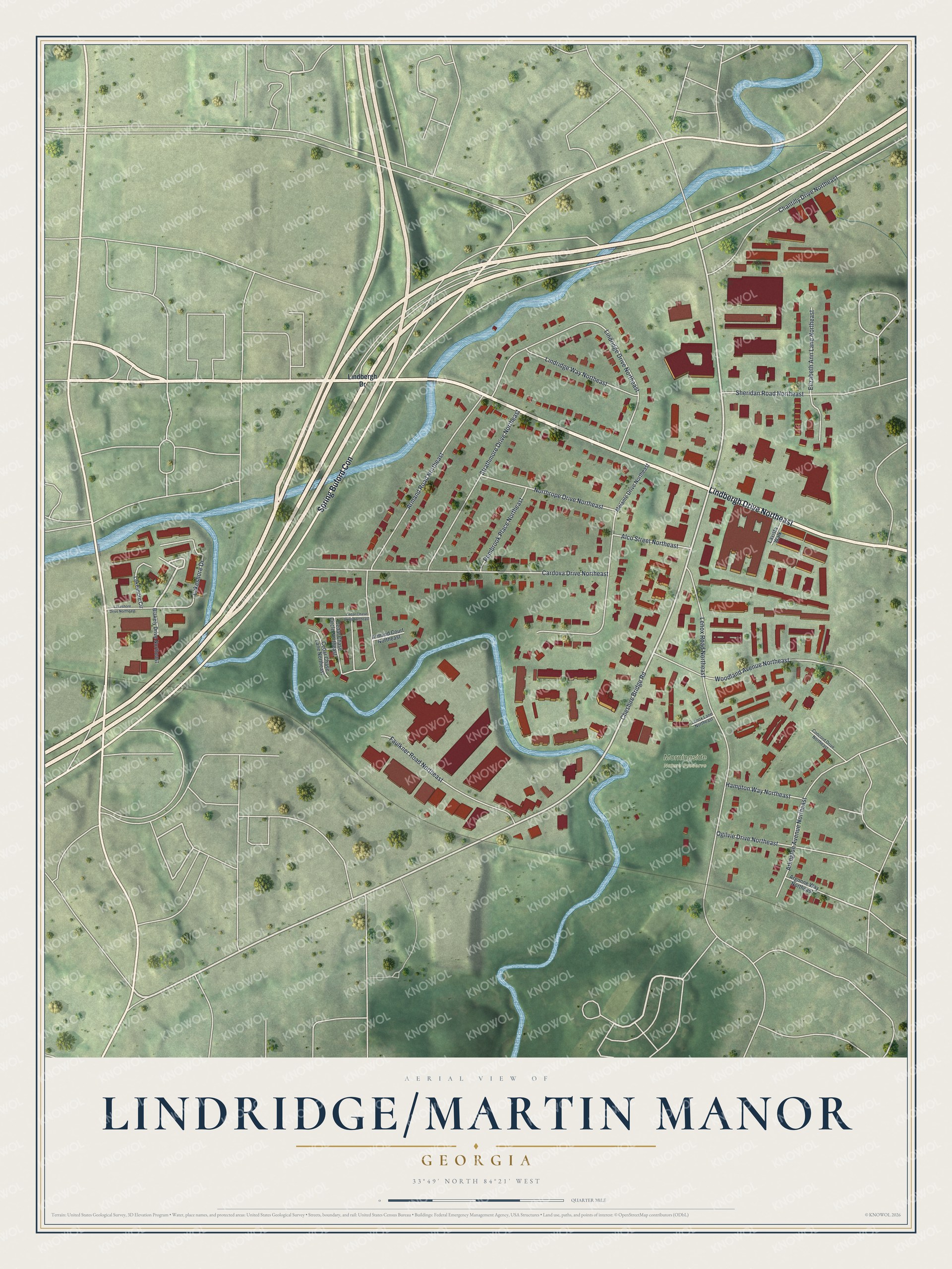 Watermarked full-map preview of Lindridge-Martin Manor, Georgia