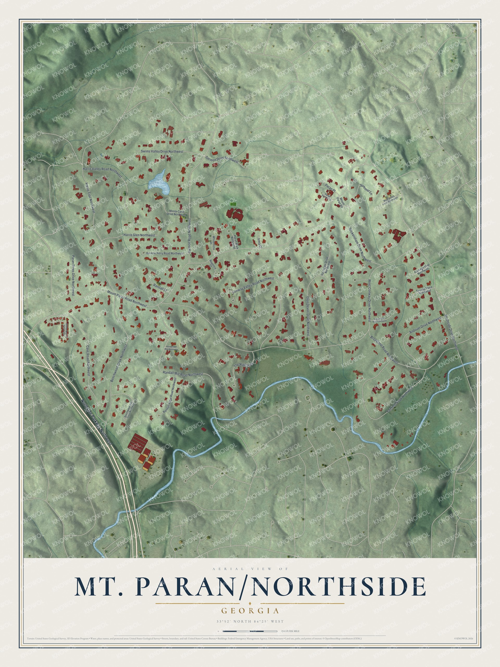 Watermarked full-map preview of Mt. Paran-Northside, Georgia