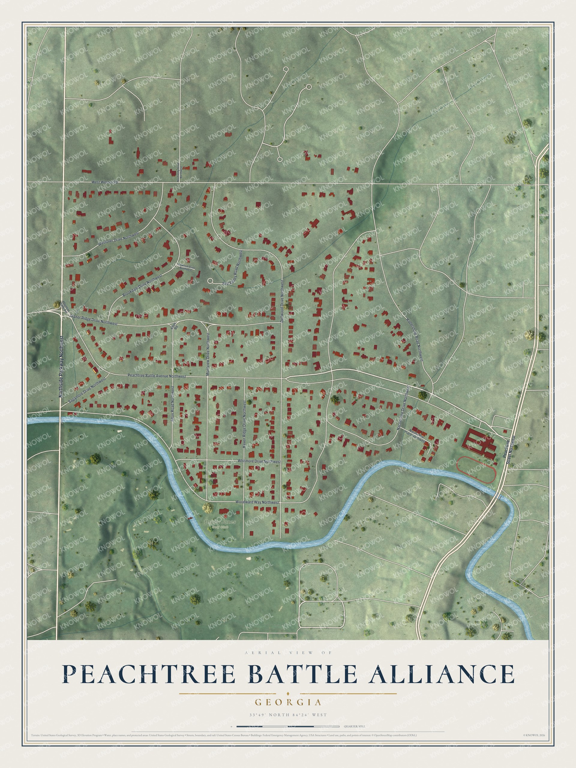 Watermarked full-map preview of Peachtree Battle Alliance, Georgia