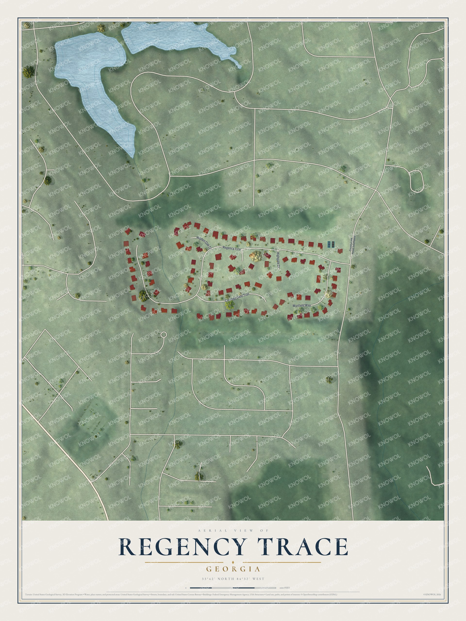 Watermarked full-map preview of Regency Trace, Georgia