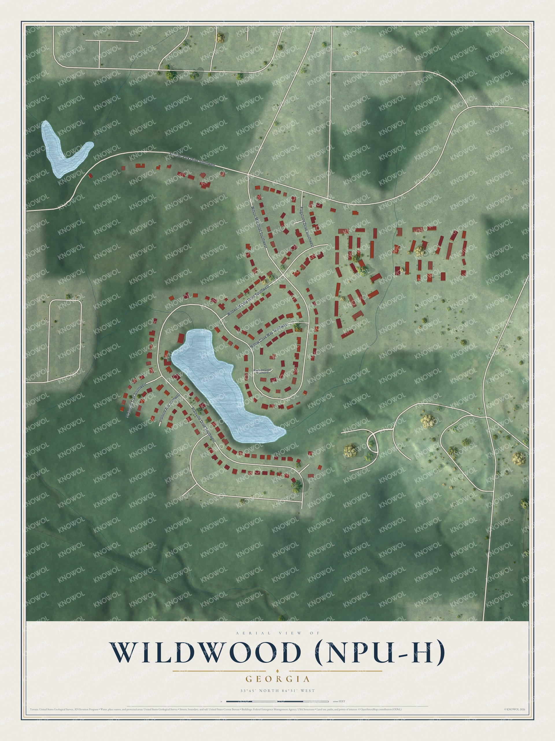 Watermarked full-map preview of Wildwood (NPU-H), Georgia