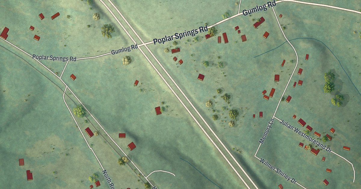 Map of Avalon, Georgia