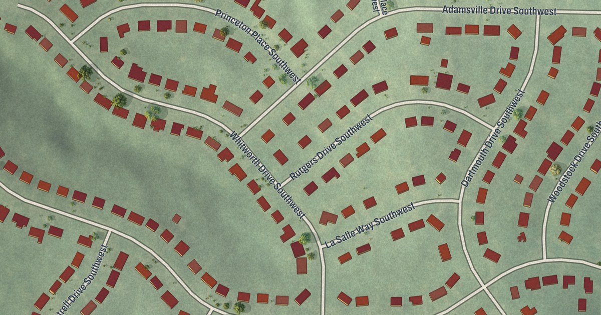 Map of Baker Hills, Georgia