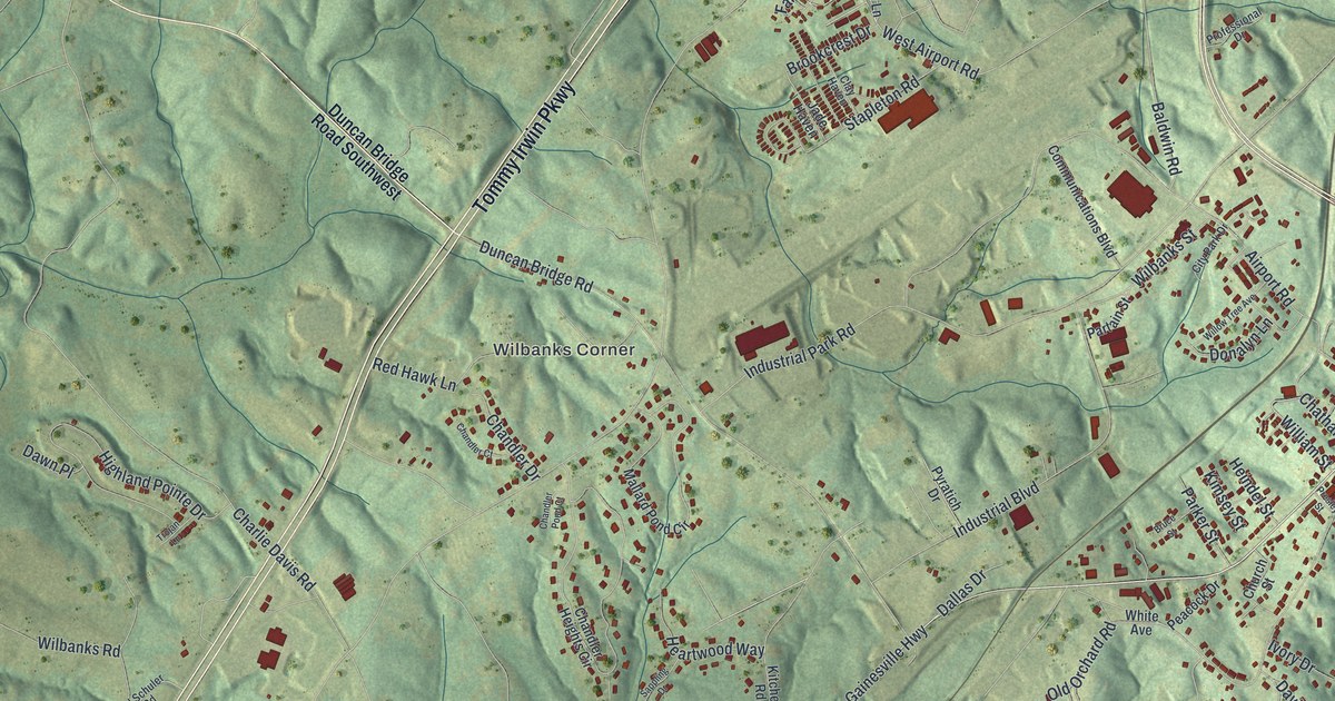 Map of Baldwin, Georgia